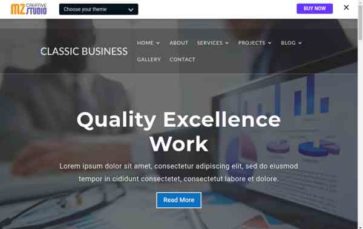 Classic Business (MZ Creative Studio) - (screenshot desktop)