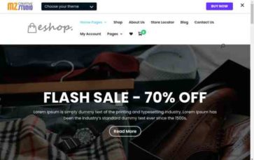 E-Shop (MZ Creative Studio) (screenshot desktop)