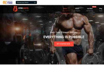 Gym Mate (screenshot desktop)
