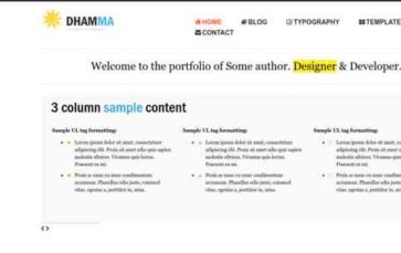Dhamma (screenshot desktop)