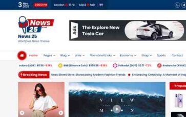 News 25 Pro (screenshot desktop)