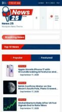 News 25 Pro (screenshot mobile)