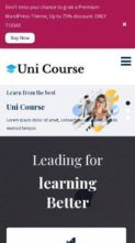 Unicourse Pro (screenshot mobile)