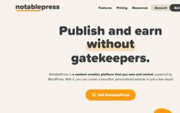 NotablePress (screenshot desktop)