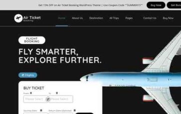 Air Ticket Booking Pro (screenshot desktop)