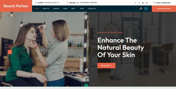 Beauty Parlour Salon Pro (Omega Themes)