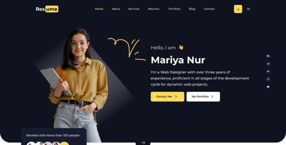 Cv Resume Portfolio Pro (Omega Themes)