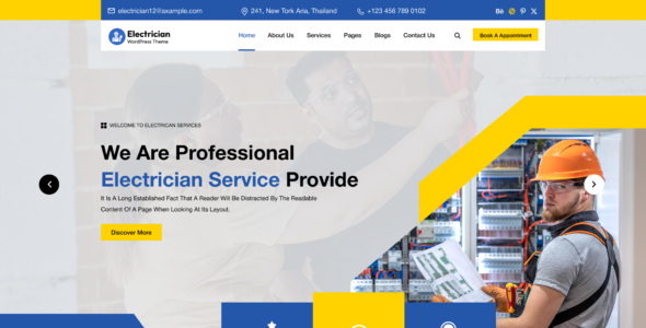 Electrician Company Pro (Omega Themes)