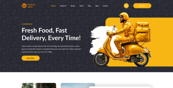 Omega Food Delivery Pro (Omega Themes)