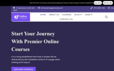 Online Learning LMS Pro (screenshot desktop)