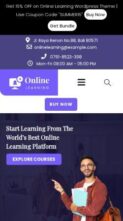 Online Learning LMS Pro (screenshot mobile)