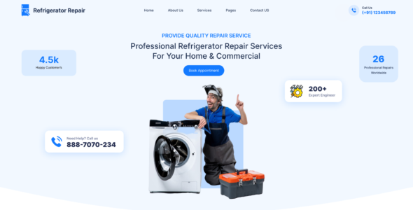 Refrigerator Servicing Pro (Omega Themes)