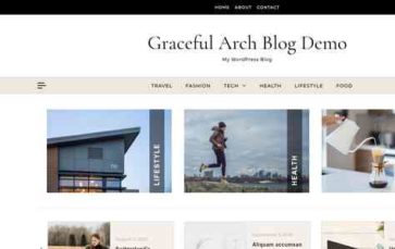 Graceful Arch Blog (screenshot desktop)
