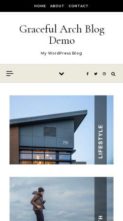 Graceful Arch Blog (screenshot mobile)