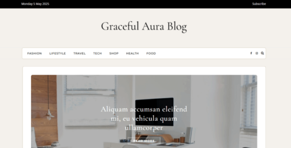 Graceful Aura Blog (Optima Themes)