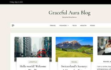 Graceful Aura Blog (screenshot desktop)
