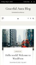 Graceful Aura Blog (screenshot mobile)