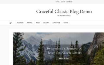 Graceful Classic Blog (screenshot desktop)
