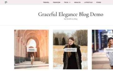 Graceful Elegance Blog (screenshot desktop)