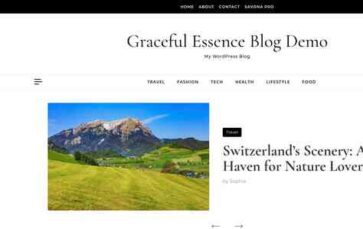 Graceful Essence Blog (screenshot desktop)