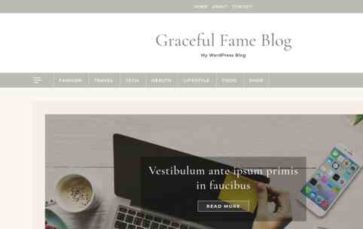 Graceful Fame Blog (screenshot desktop)