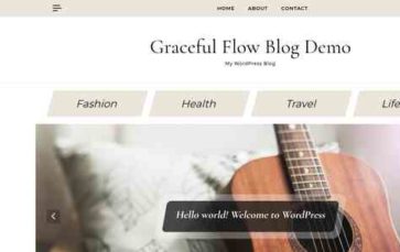 Graceful Flow Blog (screenshot desktop)