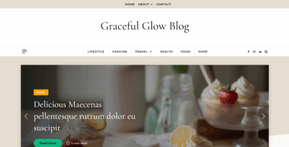 Graceful Glow Blog (Optima Themes)