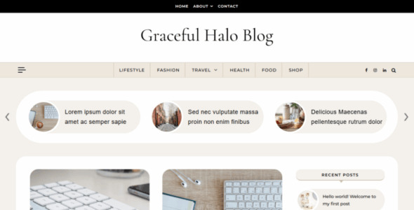 Graceful Halo Blog (Optima Themes)
