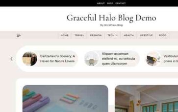 Graceful Halo Blog (screenshot desktop)