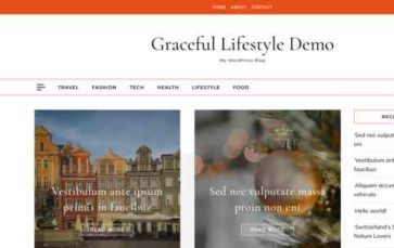 Graceful Lifestyle (screenshot desktop)