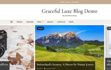 Graceful Luxe Blog (screenshot desktop)