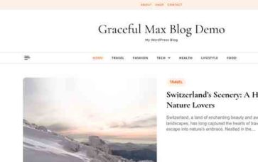 Graceful Max Blog (screenshot desktop)