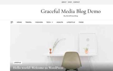 Graceful Media Blog (screenshot desktop)