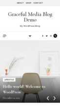 Graceful Media Blog (screenshot mobile)