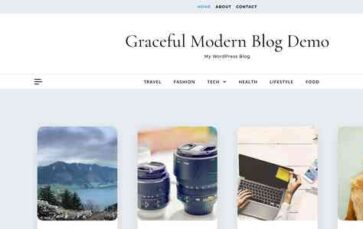 Graceful Modern Blog (screenshot desktop)