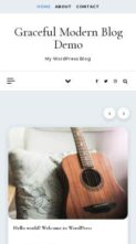 Graceful Modern Blog (screenshot mobile)