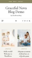 Graceful Nova Blog (screenshot mobile)