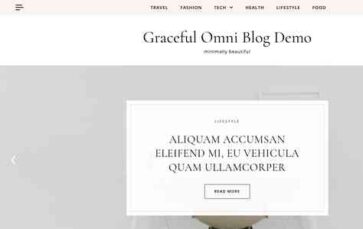 Graceful Omni Blog (screenshot desktop)