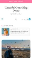 Graceful Opus Blog (screenshot mobile)