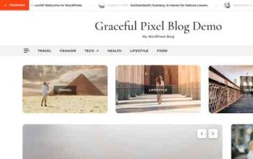 Graceful Pixel Blog (screenshot desktop)
