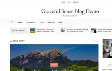 Graceful Sense Blog (screenshot desktop)