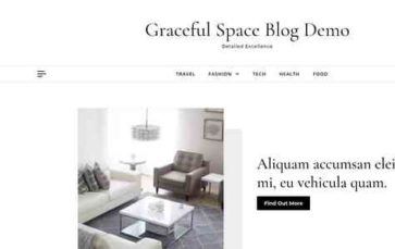Graceful Space Blog (screenshot desktop)