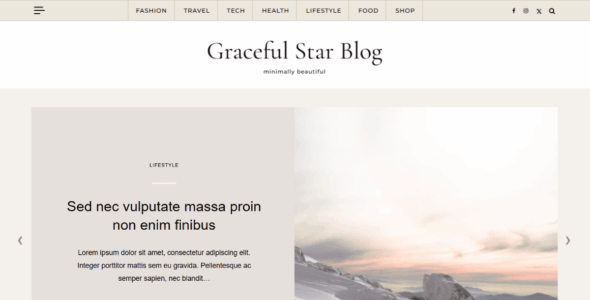 Graceful Star Blog Pro (Optima Themes)