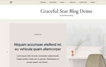 Graceful Star Blog (screenshot desktop)