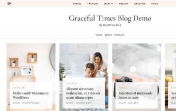 Graceful Times Blog (screenshot desktop)