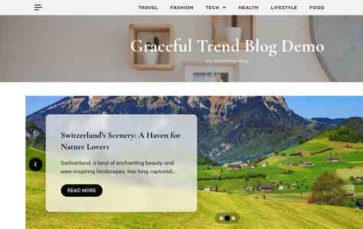 Graceful Trend Blog (screenshot desktop)