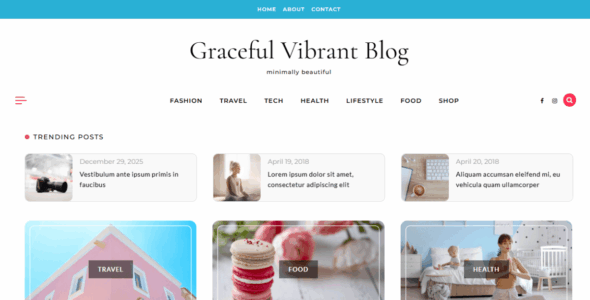 Graceful Vibrant Blog Pro (Optima Themes)