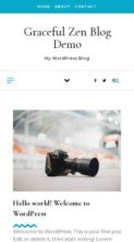 Graceful Zen Blog (screenshot mobile)
