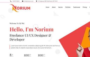 NoriumPortfolio Pro (screenshot desktop)
