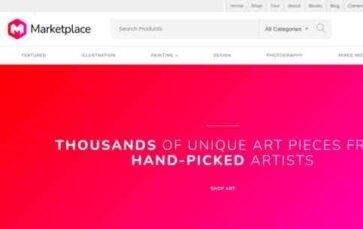 Marketplace (Organic Themes) (screenshot desktop)